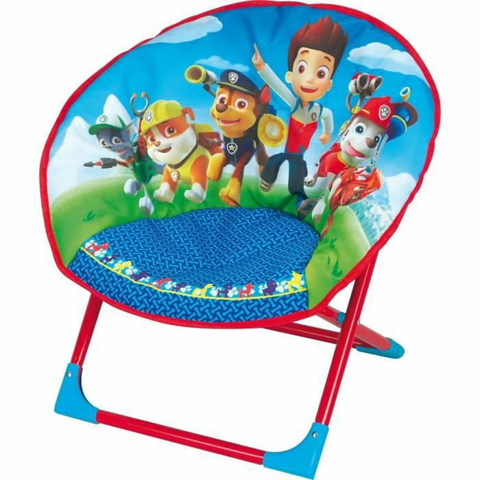 Fun House Siège lune pliable Pat' Patrouille - Bleu et rouge Fun House Siège lune pliable Pat' Patrouille - Bleu et rouge