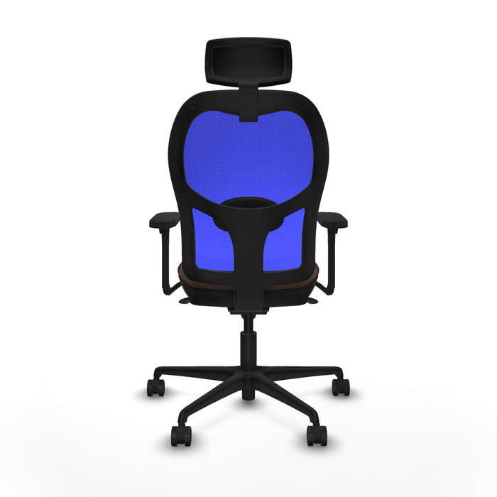 Piqueras y Crespo 3D036N2 Chaise de Bureau Bleu et Brun foncé
