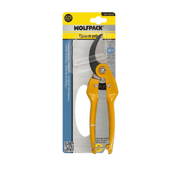 WOLFPACK LINEA PROFESIONAL Ciseaux de taille 3164 à 1 main, 225 mm