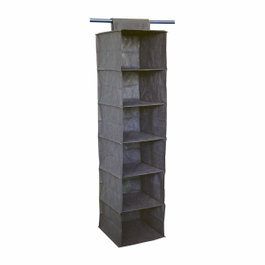 Mondex Étagère polyvalente à 6 étagères, Gris foncé