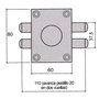 UCEM Serrure 4111-hb/60 en applique à clé