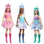 Mattel - Poupée Barbie Licorne avec Tenue aux Couleurs Vives - Modèles Assortis - Version Espagnole/Portuguaise