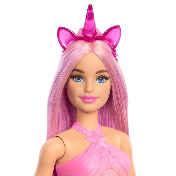 Mattel - Poupée Barbie Licorne avec Tenue aux Couleurs Vives - Modèles Assortis - Version Espagnole/Portuguaise Mattel - Poupée Barbie Licorne avec Tenue aux Couleurs Vives - Modèles Assortis - Version Espagnole/Portuguaise