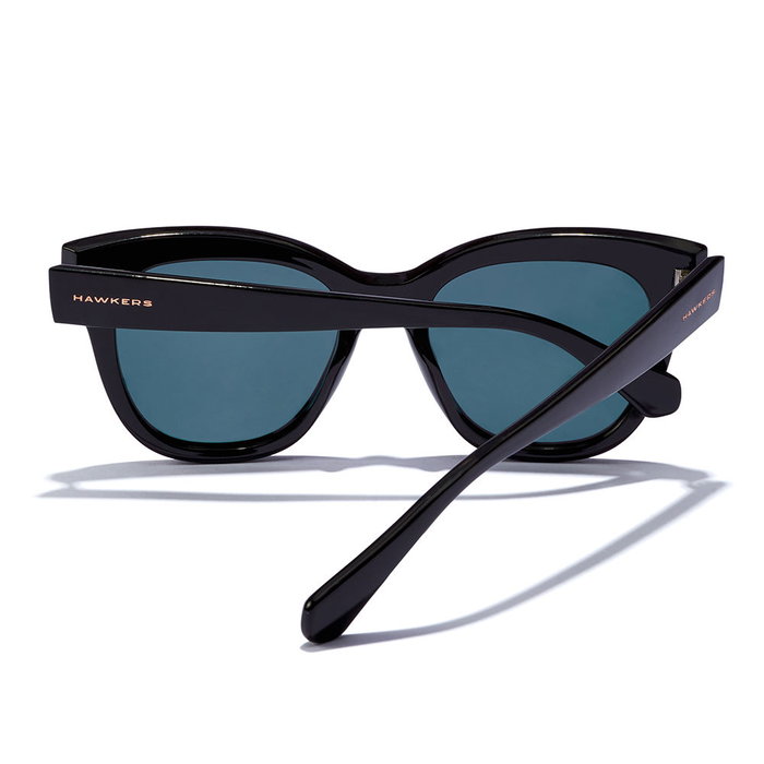Hawkers Audrey - Lunettes de soleil polarisées pour femme - Monture TR90 noire et rose - Design papillon - Pont 20,5 mm, verres 46,3 mm