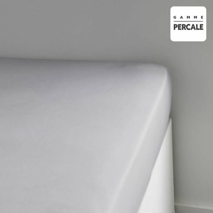 Today Drap housse Prestige 140x200 cm Gris Acier Today Drap housse Prestige 140x200 cm Gris Acier