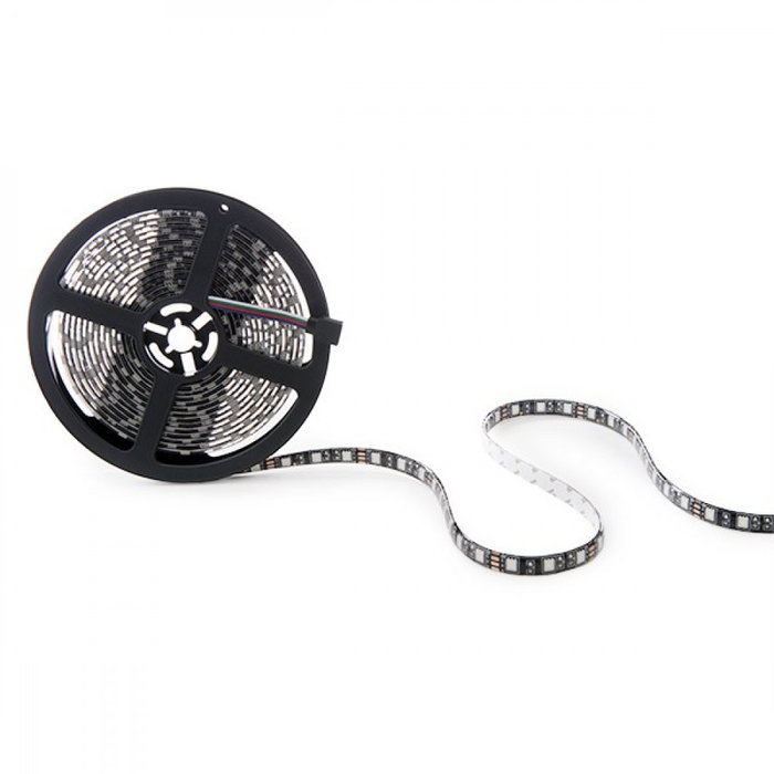Bande LED SMD5050 RGB 12V 72W 4 200Lm IP65 Noir 5m