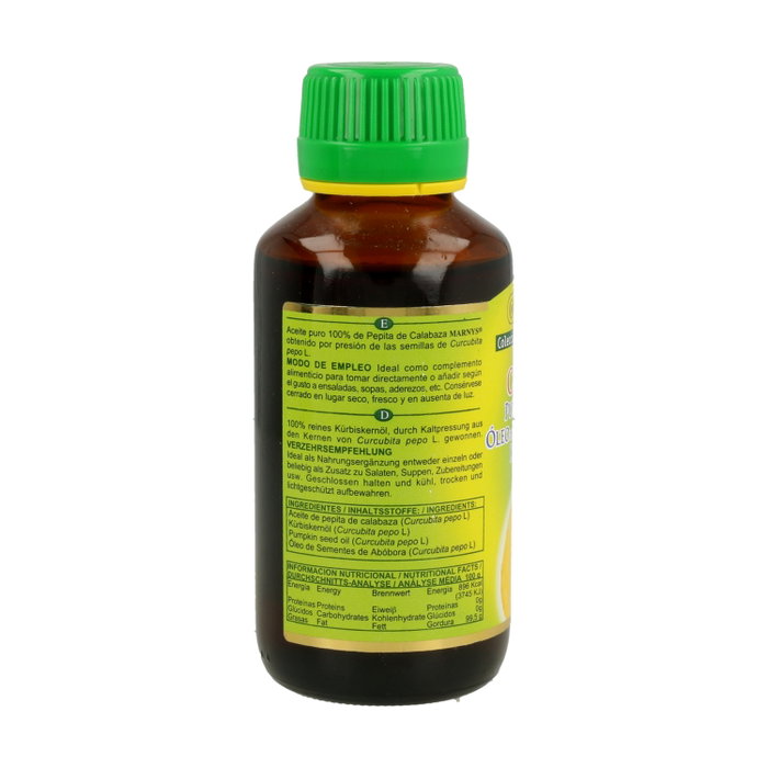 Marnys Huile Alimentaire de Pépins de Courge 125 ml