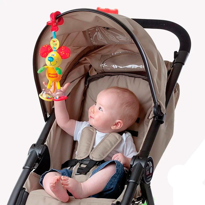 Playgro Dingly Dangly Mimsy 010114104 Jouet d'éveil avec pince pour poussette, hochets et miroir, Multilingue Playgro Dingly Dangly Mimsy 010114104 Jouet d'éveil avec pince pour poussette, hochets et miroir, Multilingue