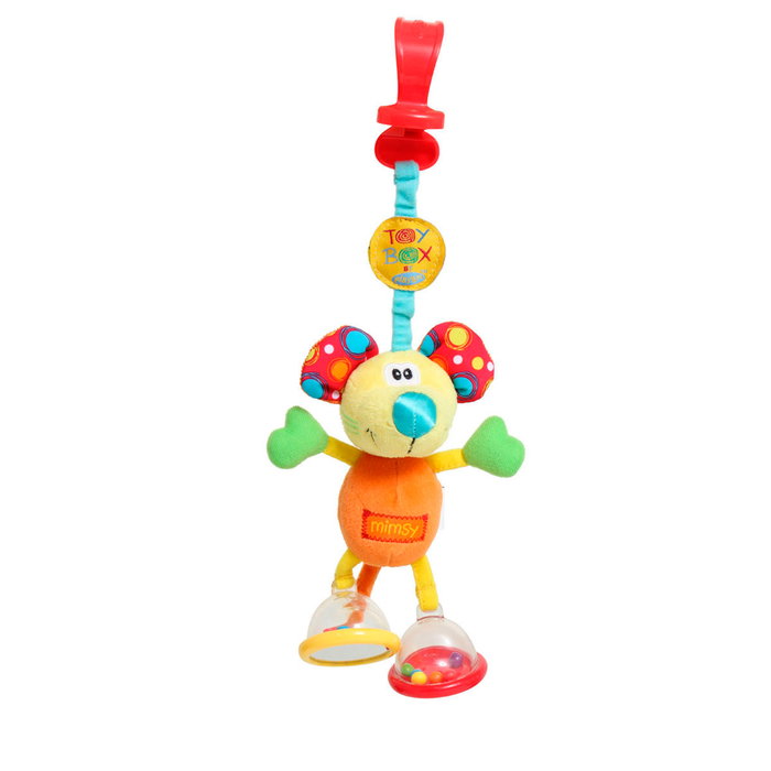 Playgro Dingly Dangly Mimsy 010114104 Jouet d'éveil avec pince pour poussette, hochets et miroir, Multilingue Playgro Dingly Dangly Mimsy 010114104 Jouet d'éveil avec pince pour poussette, hochets et miroir, Multilingue