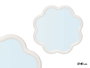 Giftdecor Miroir Forme Florale Blanc 40x40 cm (Set de 12)