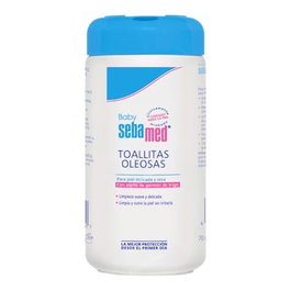 Sebamed Lingettes imprégnées Baby Oily 70 unités