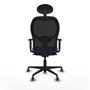 Chaise de Bureau avec Appui-tête Jorquera Piqueras y Crespo 1D036G1 Bleu