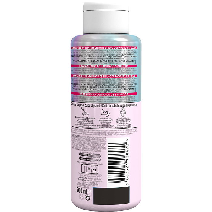 L'Oréal Paris Elvive Glycolique Gloss Traitement de Laminage 5 min 200 ml