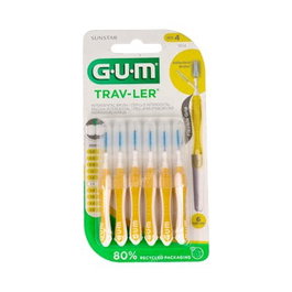 GUM Brossette Interdentaire Trav-ler 1,3mm, 3 unités, Jaune