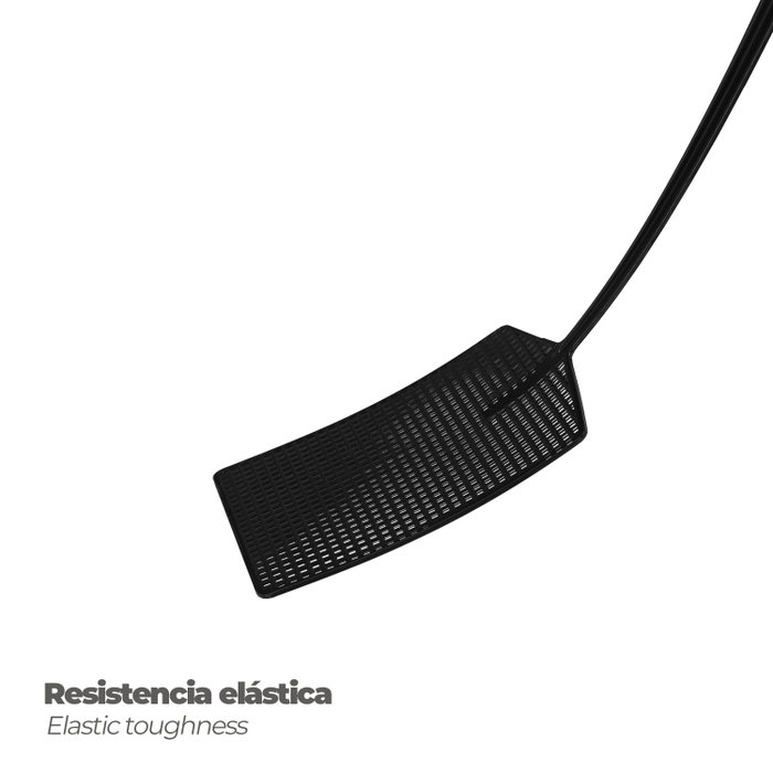 WOLFPACK LINEA PROFESIONAL Matamoscas en plastique noir 10,5 x 44,5 cm