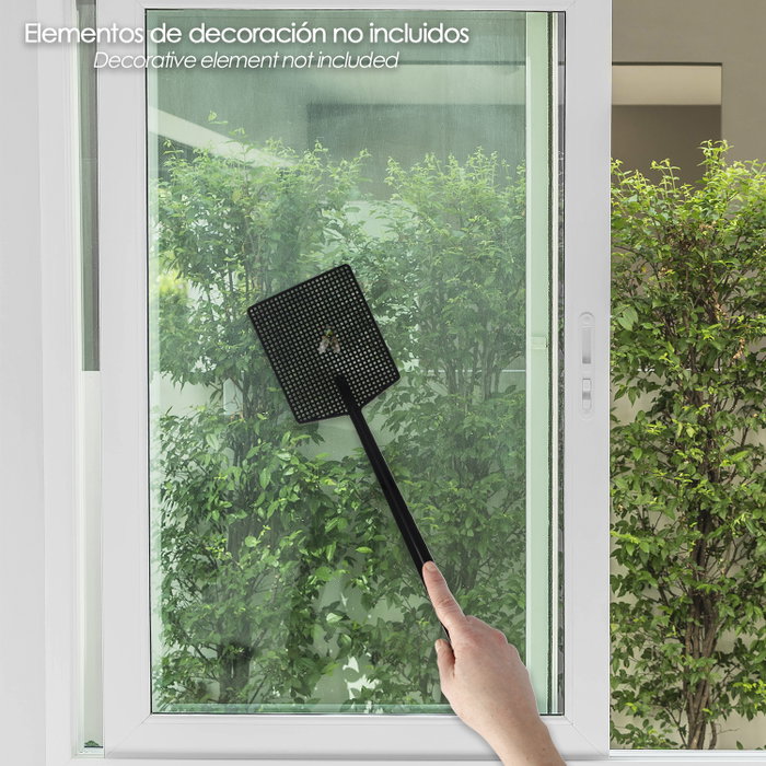 WOLFPACK LINEA PROFESIONAL Matamoscas en plastique noir 10,5 x 44,5 cm