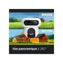 EZVIZ H90 - Caméra de surveillance extérieure motorisée 2K 360°, vision nocturne, audio bidirectionnel, 2 objectifs rotatifs