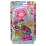 Polly Pocket JCB16 Coffret Île des Paillettes - Mini-Figurine et Animaux avec 10 Accessoires et 5 Surprises - Jouet Enfant à partir de 4 Ans