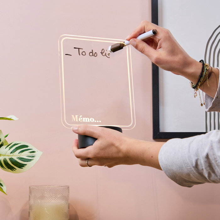 The Concept Factory Lampe acrylique avec marqueur feutre