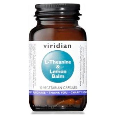 VIRIDIAN L-Téanine - Mélisse 30 capsules végétales VIRIDIAN L-Téanine - Mélisse 30 capsules végétales