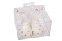 Muñecas Arias - Set de chaussures blanc avec petites étoiles pour poupées de 40 cm