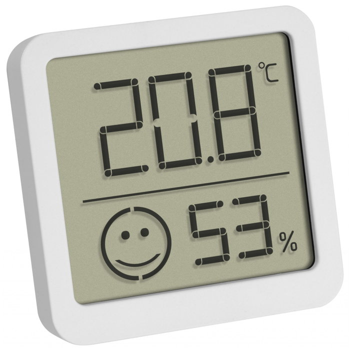 Tfa Lot de 4 Thermo-Hygromètres Numériques Blancs
