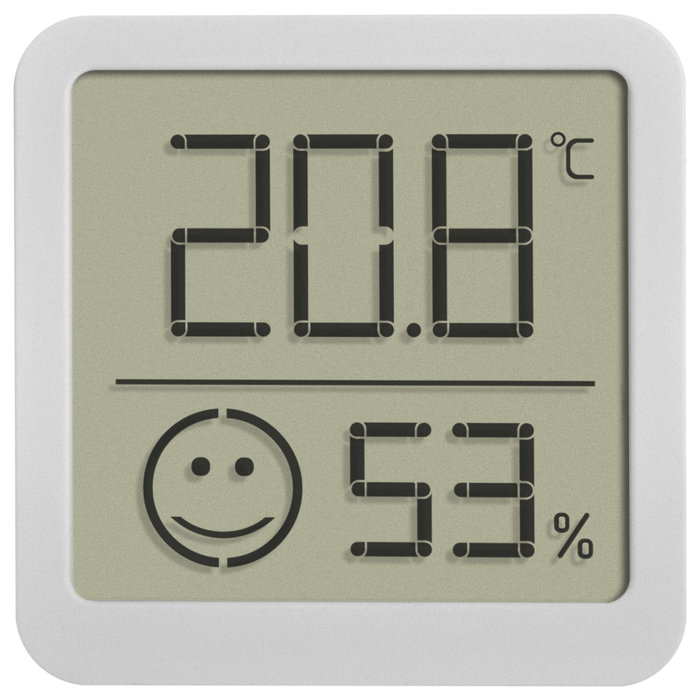 Tfa Lot de 4 Thermo-Hygromètres Numériques Blancs