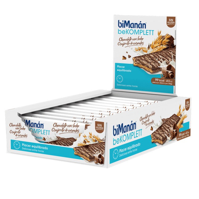 BIMANAN Barrette Croquante Chocolat au Lait 20 Unités
