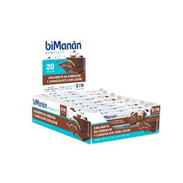 BIMANAN Expo/Bk Barre Croquante Chocolat au Lait Sans Gluten Lot de 20