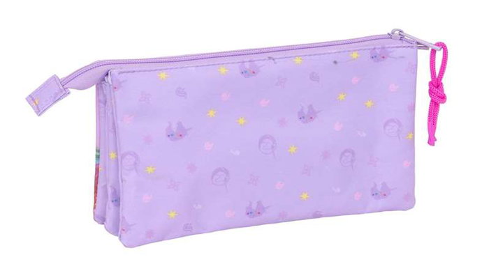 Safta Trio Porte-Tout Unicorn Academy 22 x 12 x 3 cm pour Enfants à partir de 3 ans