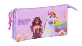 Safta Trio Porte-Tout Unicorn Academy 22 x 12 x 3 cm pour Enfants à partir de 3 ans
