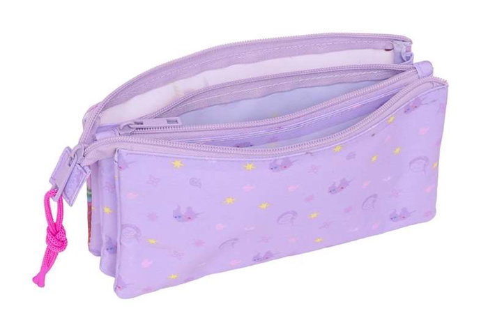 Safta Trio Porte-Tout Unicorn Academy 22 x 12 x 3 cm pour Enfants à partir de 3 ans