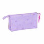 Trousse Fourre-Tout Triple Unicorn Academy Lila 22 x 12 x 3 cm