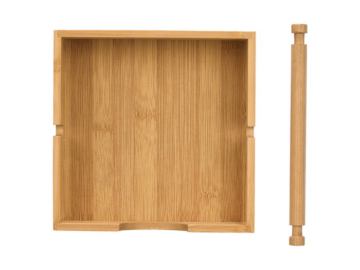 Kinvara Serviette de table carrée en bambou 18.5x18.5 cm - Naturel (Set de 24)
