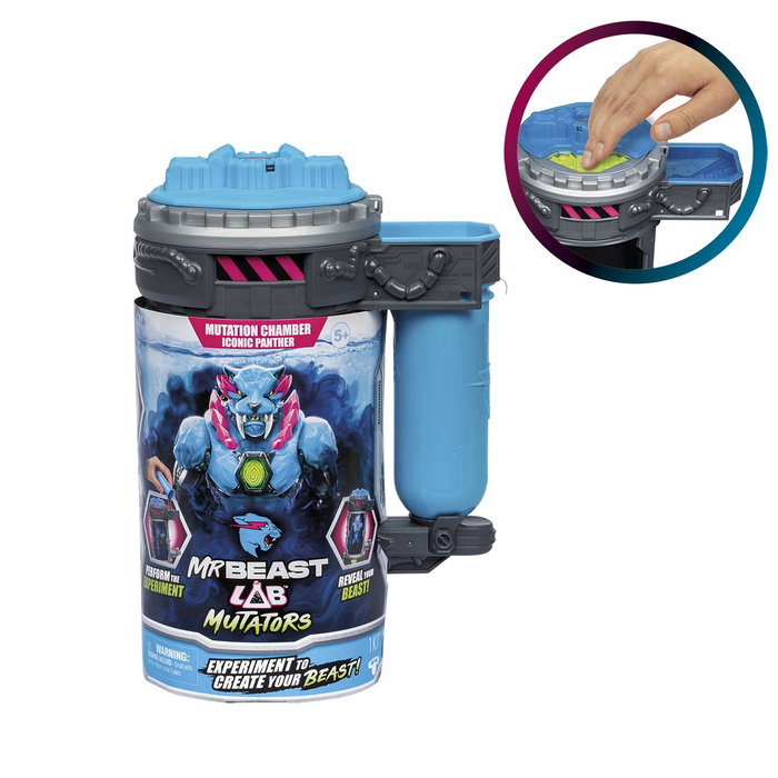 Famosa Mutantes Mr.Beast Btr02000 - Figurine articulée de collection à révéler par scanner d'empreinte (14 cm) - Version espagnole