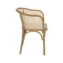 Chaise de Salle à Manger Naturel Bois Rotin 56 X 58 X 77 CM