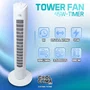 Cool Clima CCVC45W-775TIME Ventilateur colonne 45 W avec minuterie programmable