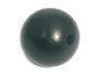 Innspiro Lot de 100 perles en bois noires de 25 mm