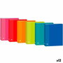 Reliure à anneaux Elba Color Life Multicouleur Feuille (12 Unités)