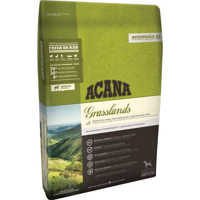 Nourriture Acana Dog TF Regionals Grasslands Adulte Agneau Canard 11,4 Kg Nourriture Acana Dog TF Regionals Grasslands Adulte Agneau Canard 11,4 Kg