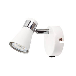 GSC Evolution Applique murale simple avec interrupteur Serie Selna GU10 Blanco