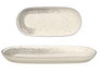 Vessia Bandeja Ovalada Patinada Gris 33x2x15 cm (Set de 24)