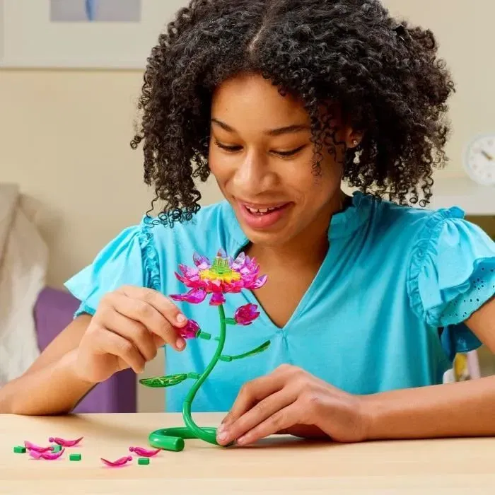 Crazart - Lexibook Kit de Création de Bijoux en Cristal Fleur de Lotus, avec Pierres Facettées et Autocollants Crazart - Lexibook Kit de Création de Bijoux en Cristal Fleur de Lotus, avec Pierres Facettées et Autocollants