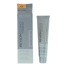 Revlon Revlonissimo Colorsmetique - Teinture capillaire permanente couleur 8.04 Light Pale Copper Blonde - Flacon 60 ml pour cheveux