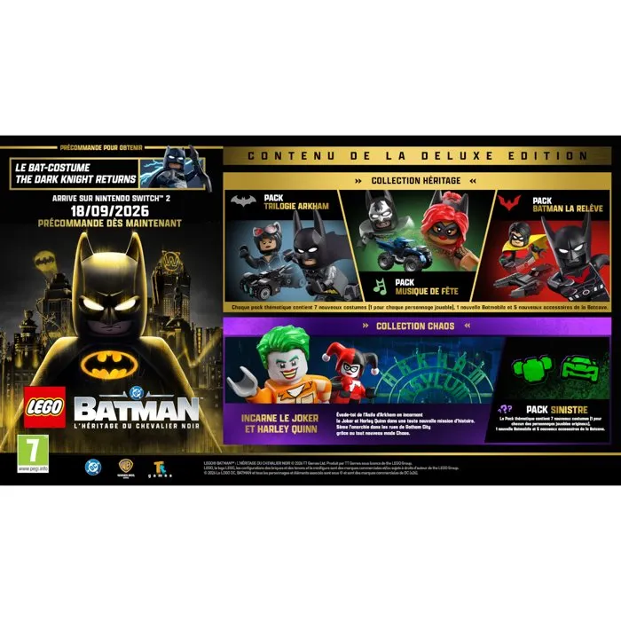 Warner Bros LEGO Batman : L'Héritage du Chevalier Noir Edition Deluxe