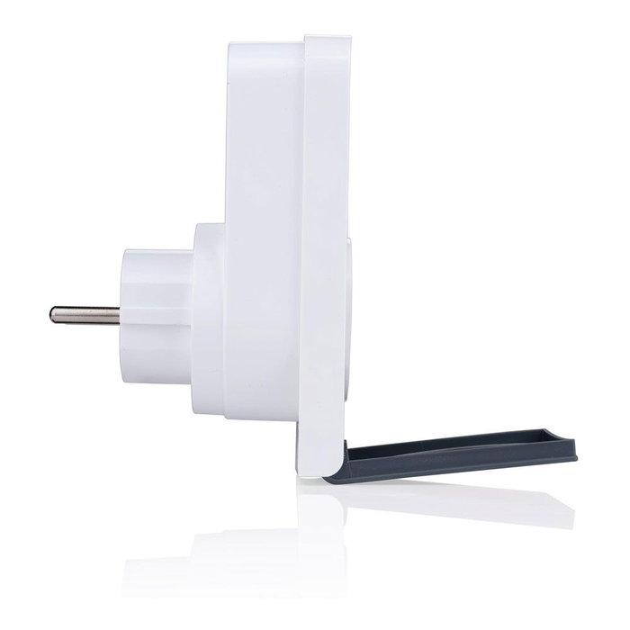 Alpina Prise intelligente extérieure Wi-Fi IP44 230V 3680W Schuko Type F avec monitoring de puissance Blanc