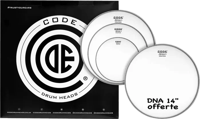 CODE Tom Pack Dna Fusion Blanc Rugueux (10, 12, 14" + Dna 14") CODE Tom Pack Dna Fusion Blanc Rugueux (10, 12, 14" + Dna 14")