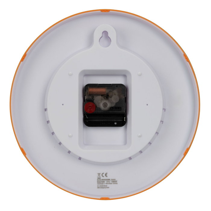 DieMaus Horloge murale pour enfants Orange / Silver
