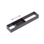 Emuca Orderbox Rangement de tiroirs, 100x470mm, Acier et Bois, Gris antracite