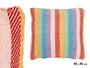 GIFTDECOR Coussin multicolore à rayures 47 x 47 cm